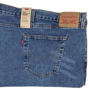 Levis 541 Athletic Taper Stretch Denim Jeans 66x27